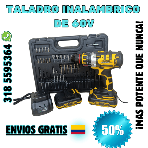 Taladro Inalambrico 60V - HerramientasJM