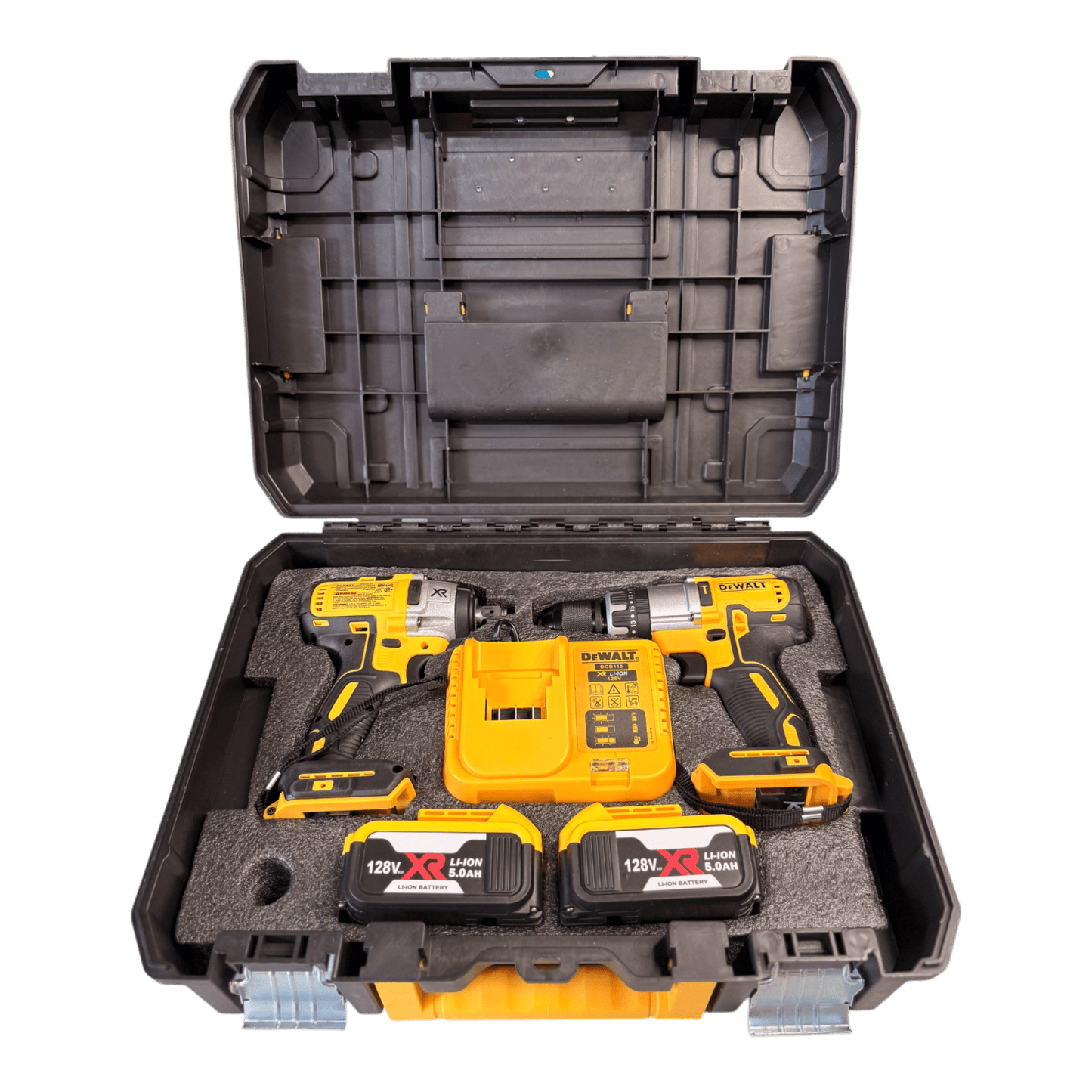 🔧 Combo 2 en 1 - Taladro de Impacto + Taladro Percutor Brushless 128V - HerramientasJM