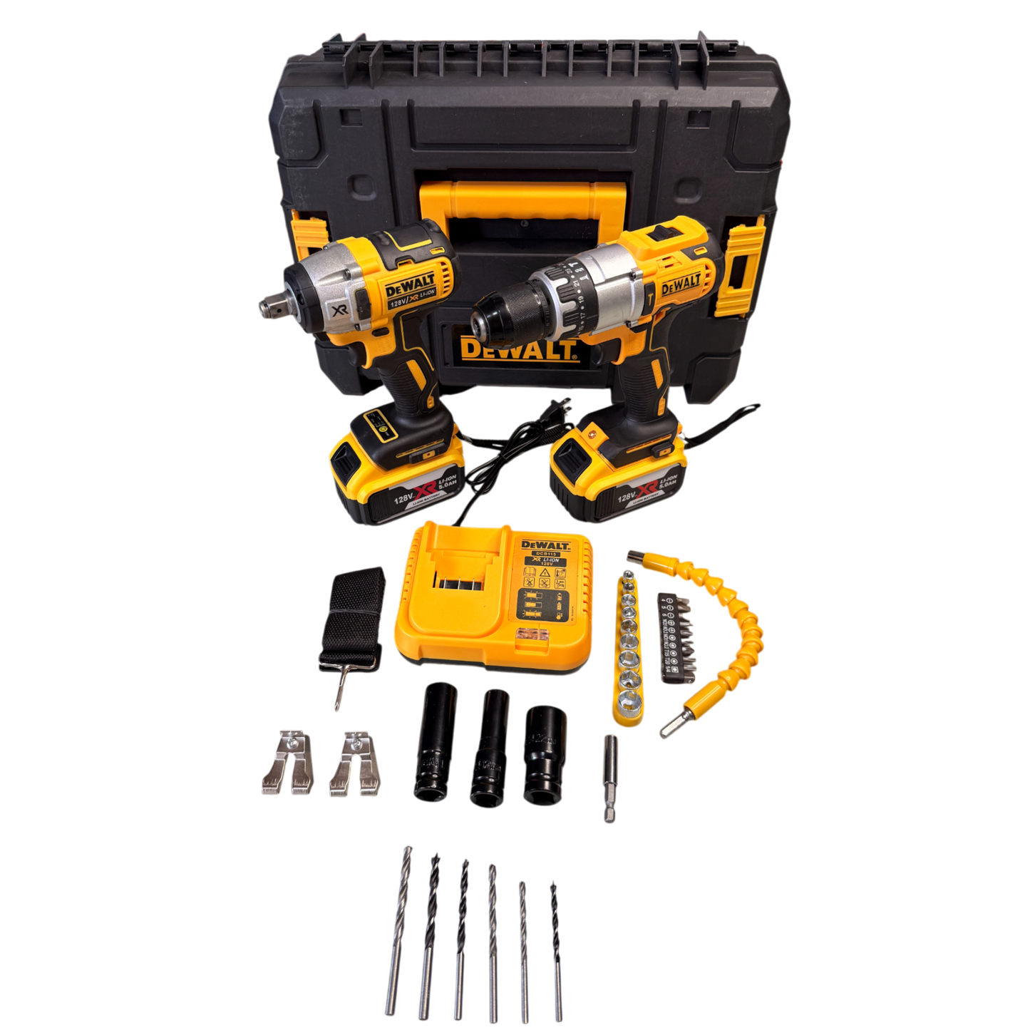 🔧 Combo 2 en 1 - Taladro de Impacto + Taladro Percutor Brushless 128V