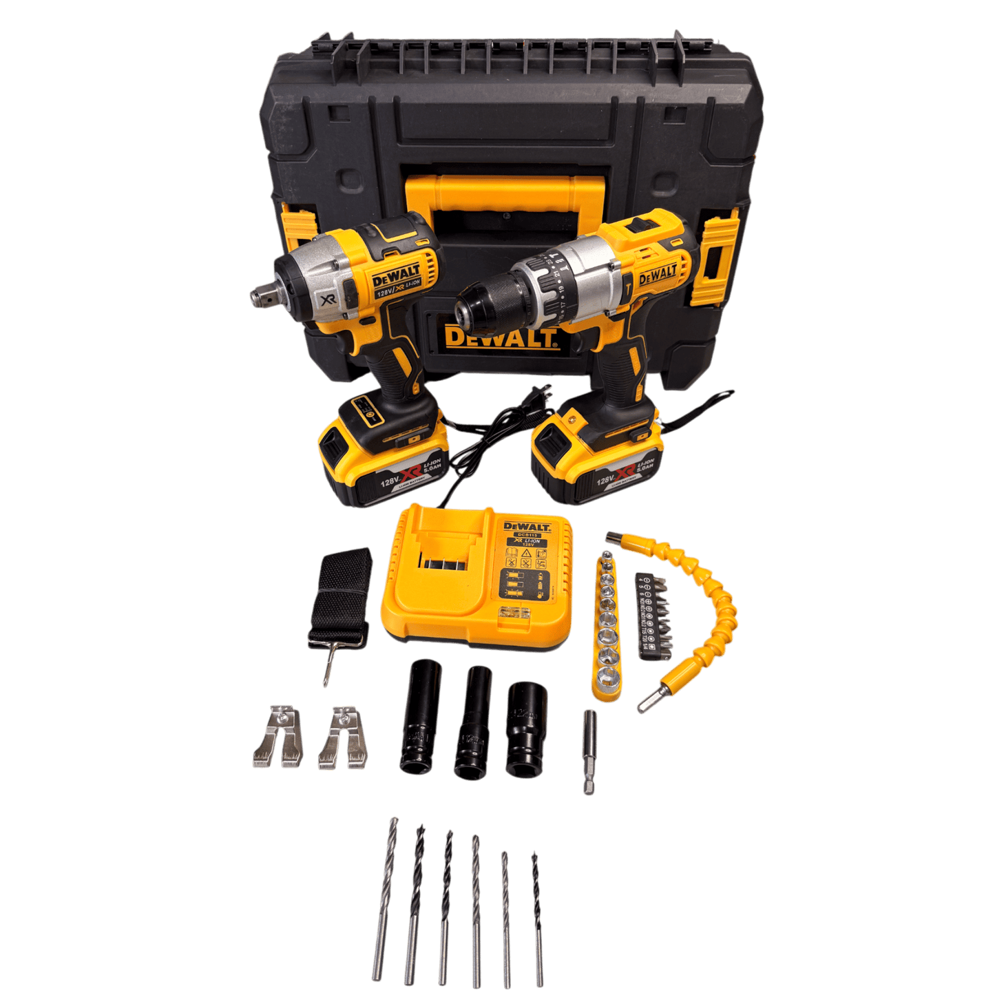 🔧 Combo 2 en 1 - Taladro de Impacto + Taladro Percutor Brushless 128V - HerramientasJM