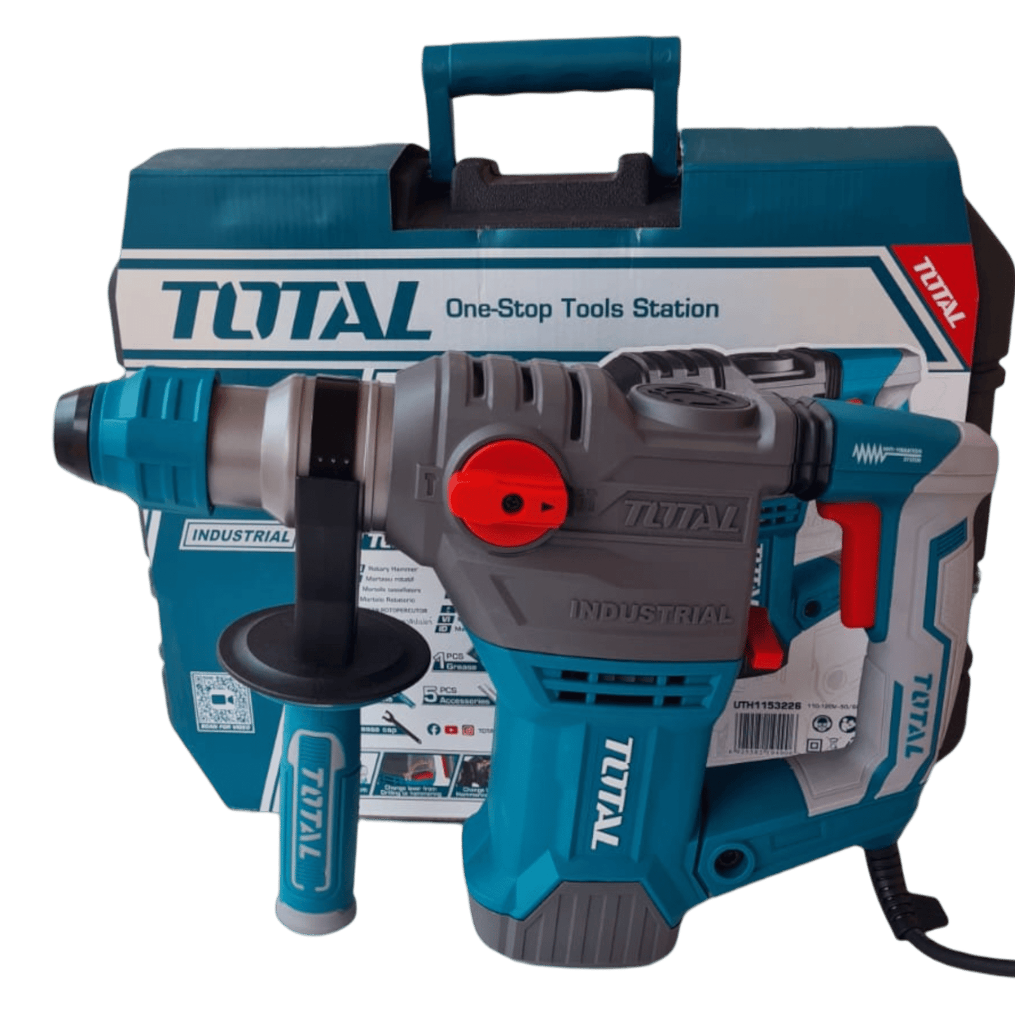 🔨 Rotomartillo TOTAL 1500W - Potencia y Precisión Profesional - HerramientasJM