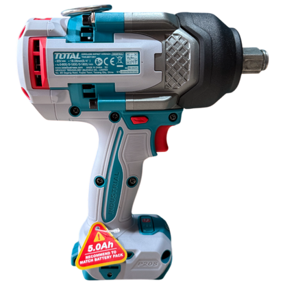 Combo Triple Llave de Impacto Brushless 20V – 400NM / 850NM / 1350NM + Cargador + 2 Baterías + 1 Año de Garantía