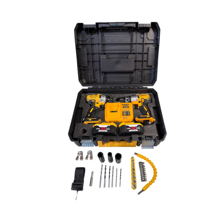 🔧 Combo 2 en 1 -  Taladro de Impacto + Taladro Percutor Brushless 128V
