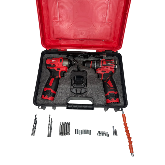 Combo Inalámbrico 24V Brushless: Llave de Impacto + Taladro Percutor 3 en 1