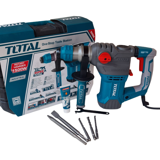 🔨 Rotomartillo TOTAL 1500W - Potencia y Precisión Profesional