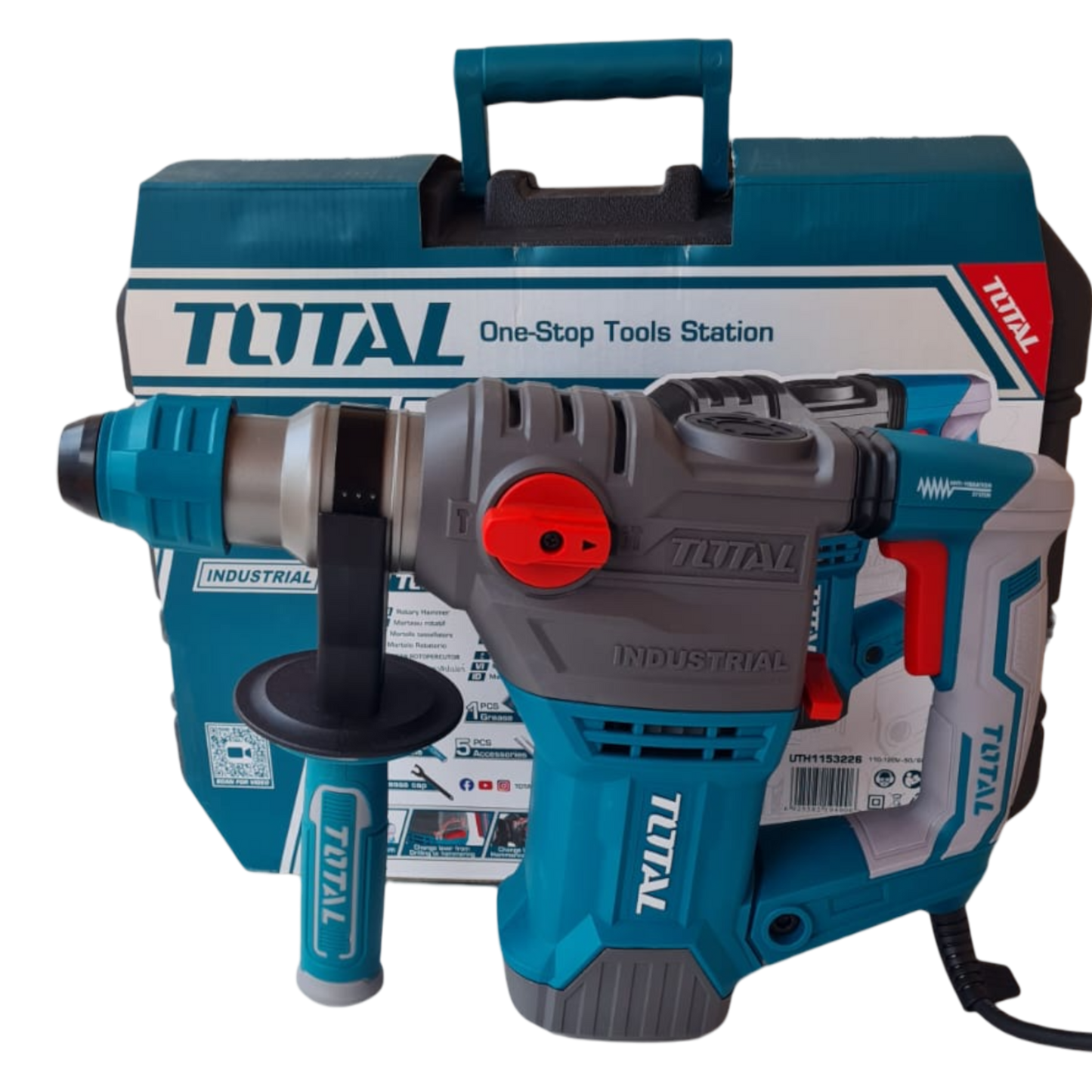 🔨 Rotomartillo TOTAL 1500W - Potencia y Precisión Profesional