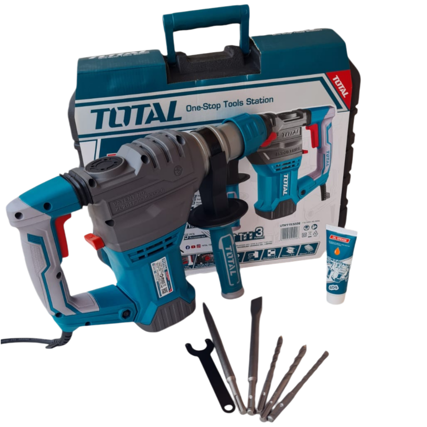 🔨 Rotomartillo TOTAL 1500W - Potencia y Precisión Profesional